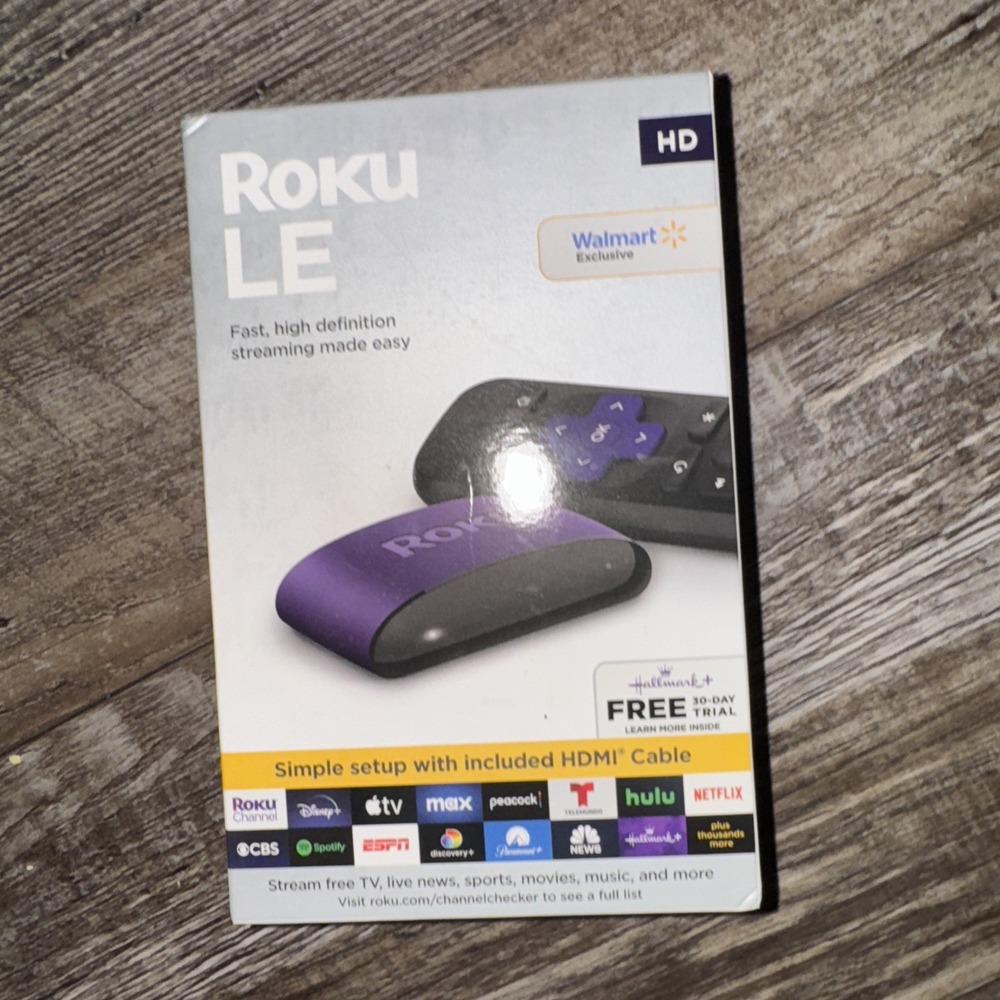 Roku LE Media Player - Black/Purple NEW Factory Sealed